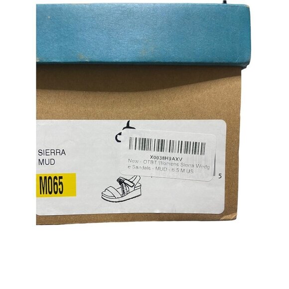 NWB OTBT Sierra Wedge Comfort Sandals in color Mud-sz 6.5 - Picture 3 of 6